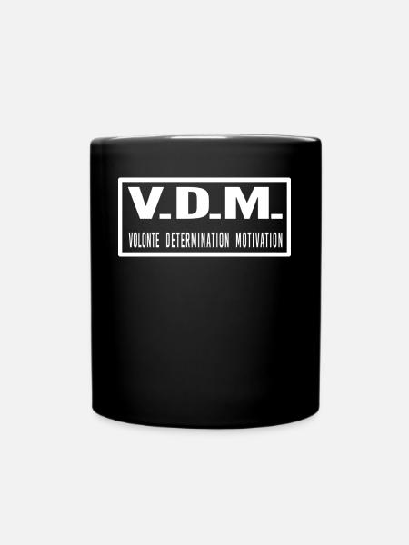 VDM Volonté Détermination Motivation - Mug uni - noir