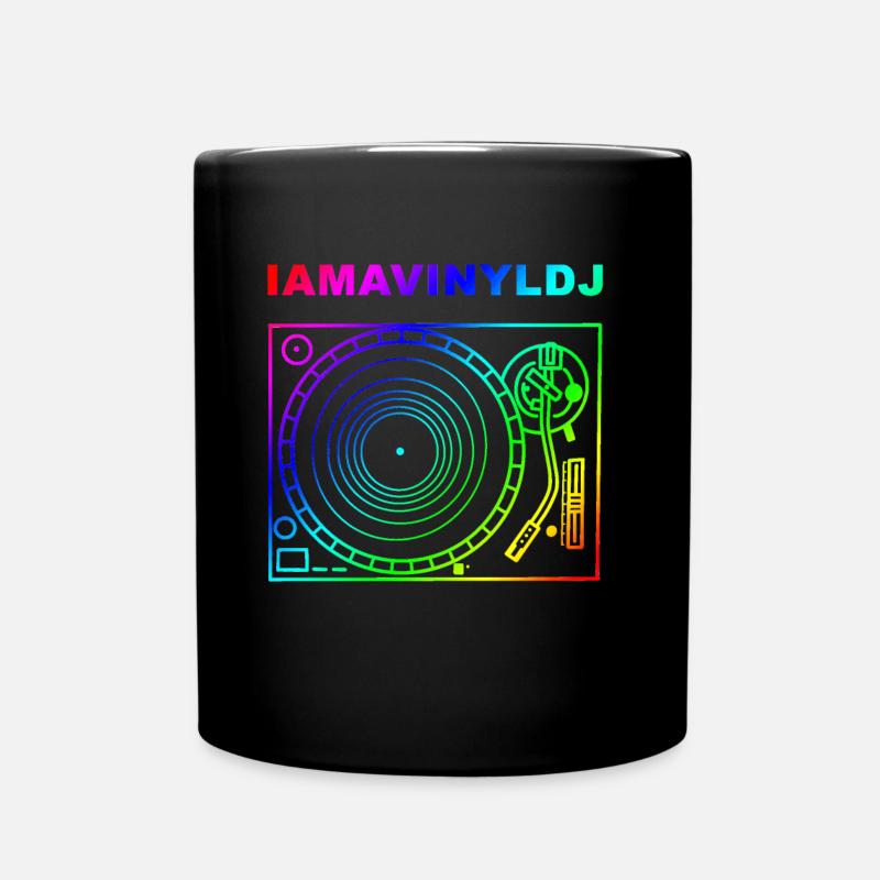 I AM A VINYL DJ - Tasse einfarbig - Schwarz