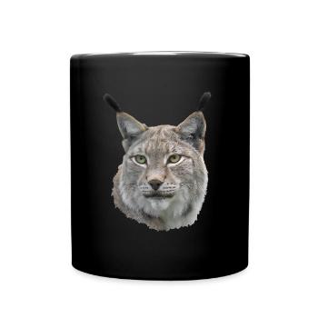 Luchs Good - Tasse einfarbig - Schwarz - Vorne