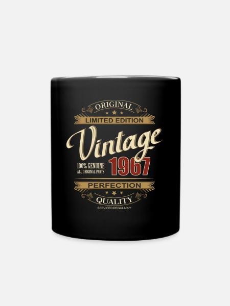 Anniversaire Vintage 1967 Vintage Édition Limitée - Mug uni - noir