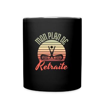 mon plan de retraite le golf - cadeau golf - Mug uni - noir - Devant