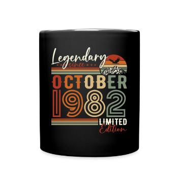 Légendaire Octobre 1982 Anniversaire de naissance - Mug uni - noir - Devant