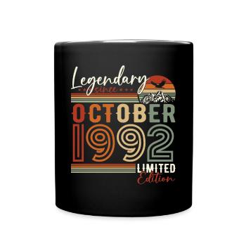 Légendaire Octobre 1992 Anniversaire de naissance - Mug uni - noir - Devant