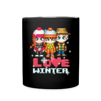 Love Winter - Full Colour Mug - black - Front