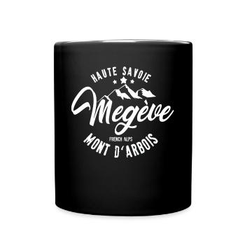 Megève Mont D arbois - Tasse einfarbig - Schwarz - Vorne