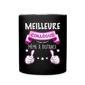 Meilleure Collegue Même à distance Cadeau Femme - Mug uni - noir - Devant