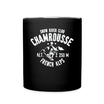 Chamrousse snow rider club - Full Colour Mug - black - Front