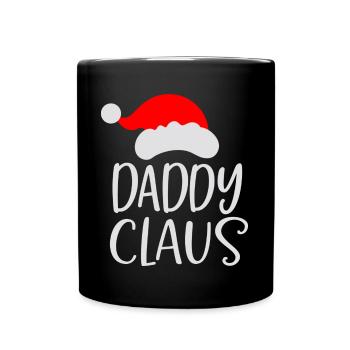 Papa Vater Weihnachtsmann Lustig T-Shirt - Tasse einfarbig - Schwarz - Vorne