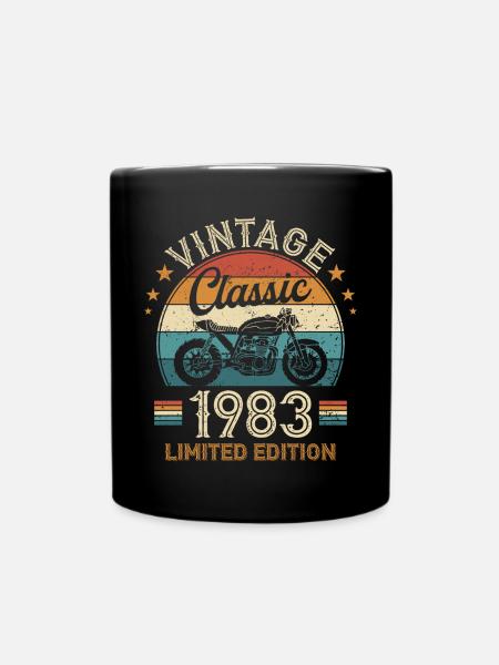 Vintage 1983 Vintage rétro cadeau d’anniversaire - Mug uni - noir