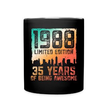35 anniversaire 35 ans né en 1988 - Mug uni - noir - Devant