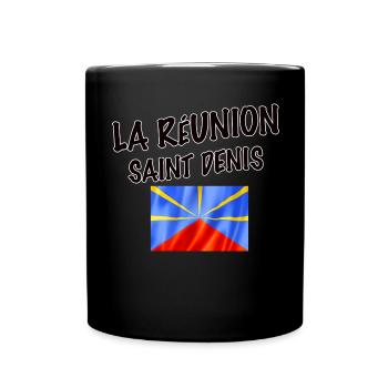 La Réunion Saint Denis Drapeau Fierté - Mug uni - noir - Devant