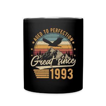 1993 Naissance vintage Anniversaire Rétro - Mug uni - noir - Devant
