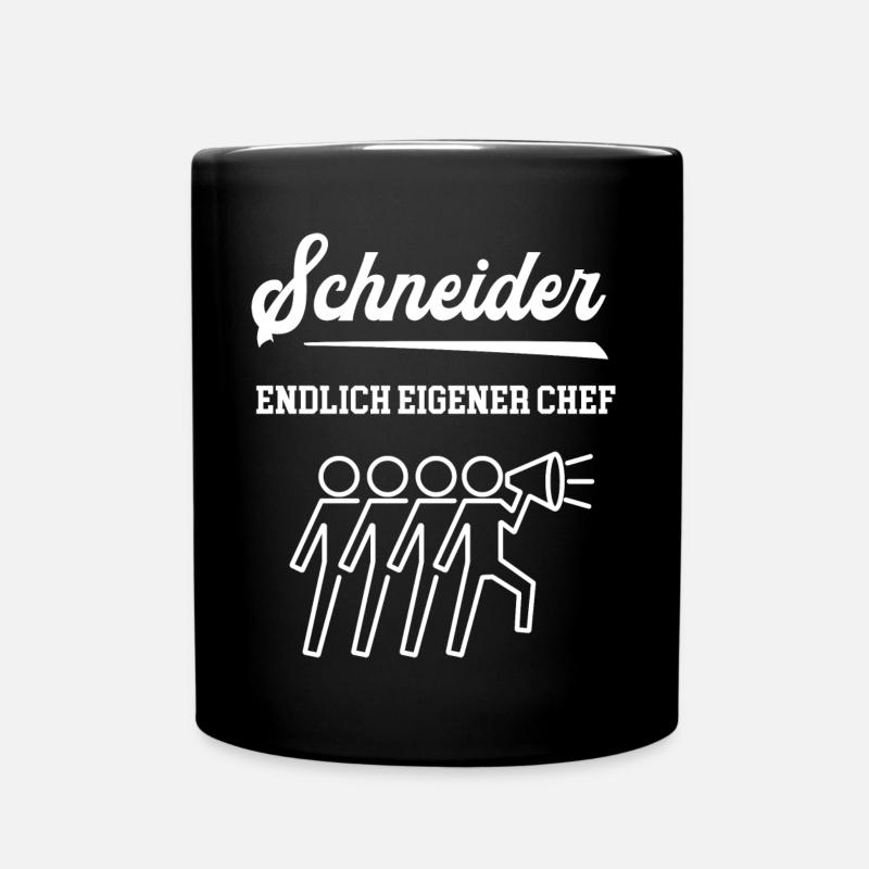 Schneider Chef Selbstständigkeit Schneiderei - Tasse einfarbig - Schwarz