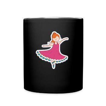 Ballett - Tasse einfarbig - Schwarz - Vorne