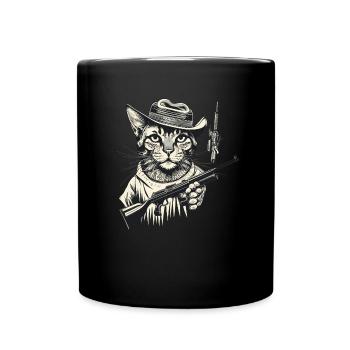Jagd - Tasse einfarbig - Schwarz - Vorne