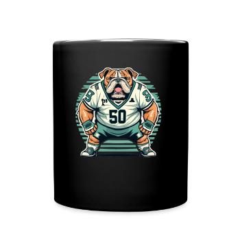 Rugby - Tasse einfarbig - Schwarz - Vorne