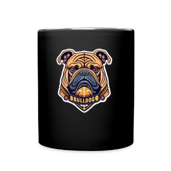 Bulldog - Tasse einfarbig - Schwarz - Vorne