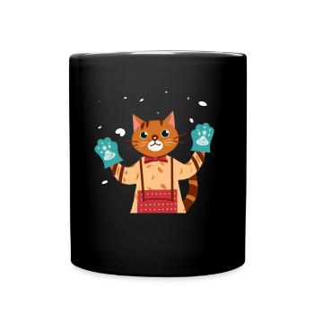 Bäckerei - Tasse einfarbig - Schwarz - Vorne