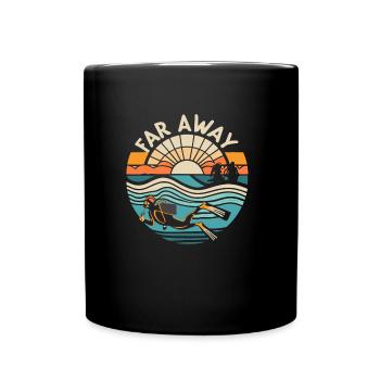 Scuba Diving - Tasse einfarbig - Schwarz - Vorne