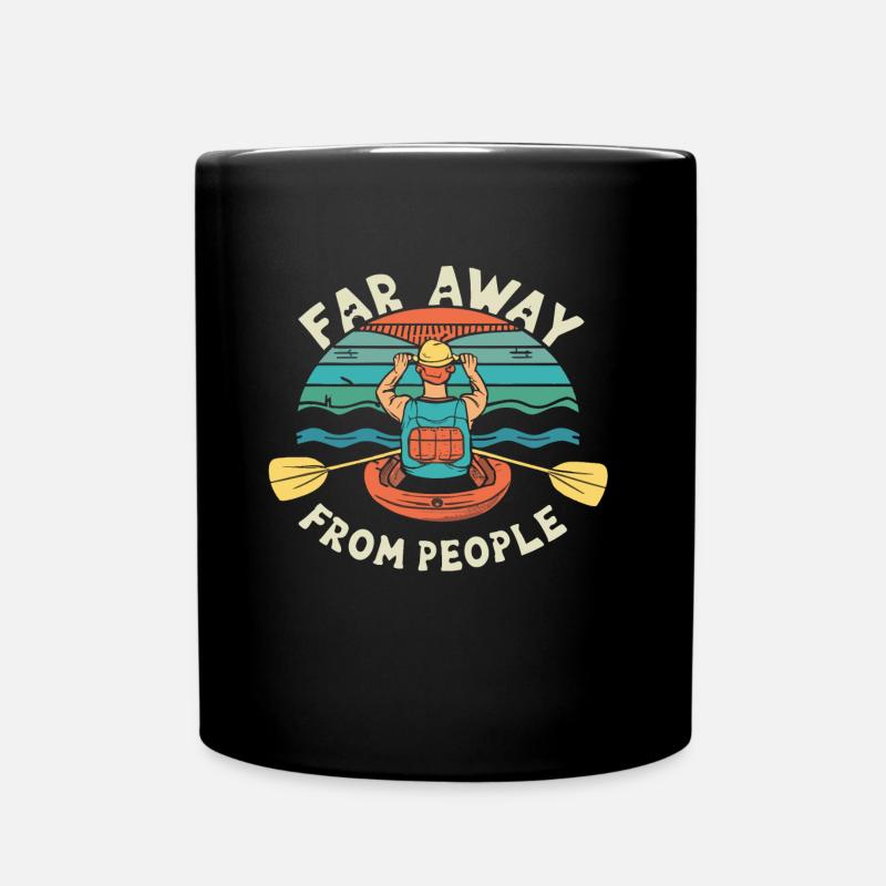 Paddeln - Tasse einfarbig - Schwarz