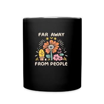 Floristik - Tasse einfarbig - Schwarz - Vorne