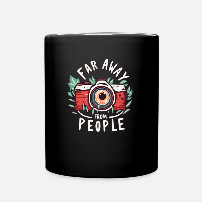 Naturfotograf - Tasse einfarbig - Schwarz