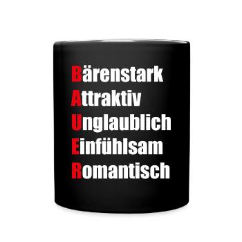 Bauerndemo Bauer Landwirte Bauern Protest Sprüche - Tasse einfarbig - Schwarz - Vorne