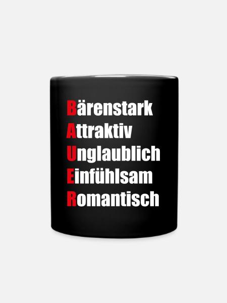 Bauerndemo Bauer Landwirte Bauern Protest Sprüche - Tasse einfarbig - Schwarz