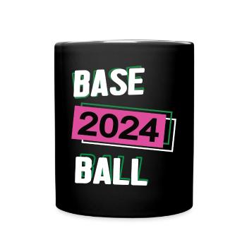 Baseball Spieler Team Turnier Mannschaft in 2024 - Tasse einfarbig - Schwarz - Vorne