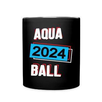 Aquaball 2024 Aquaballer Aquaballspieler Spiel - Tasse einfarbig - Schwarz - Vorne