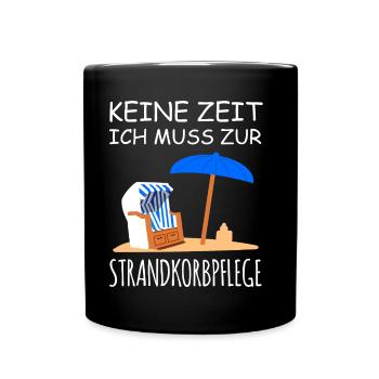 Beach chair holiday - Full Colour Mug - black - Front