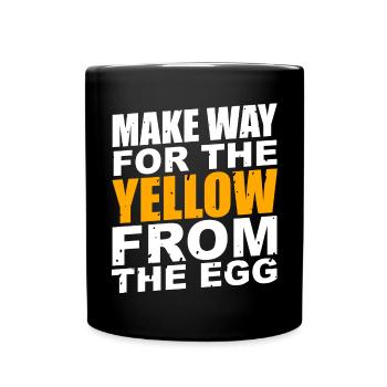 Le jaune de l’œuf - Mug uni - noir - Devant