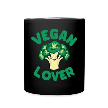 Amateur de végétalien - Mug uni - noir - Devant