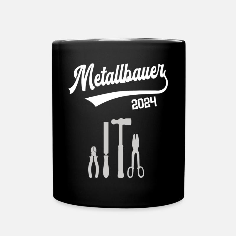 Metallbauer 2024 Ausbildung Prüfung Metallbauazubi - Tasse einfarbig - Schwarz