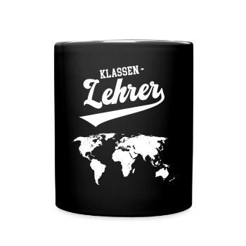 Lehrer Erdkunde Outfit Erdkundelehrer Geologen Geo - Tasse einfarbig - Schwarz - Vorne