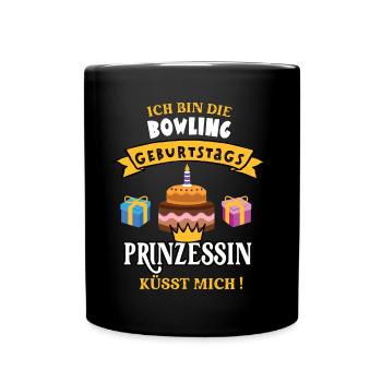 Bowling Geburtstag Spielerin Trainerin Geb Bowler - Tasse einfarbig - Schwarz - Vorne
