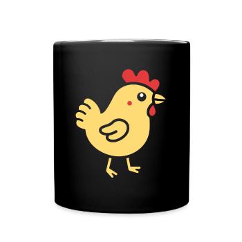 Chicken - Full Colour Mug - black - Front