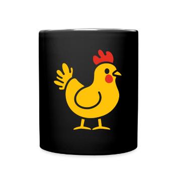 Chicken - Full Colour Mug - black - Front