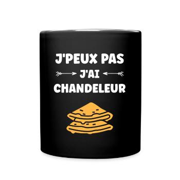 crêpe - Mug uni - noir - Devant