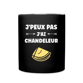 crêpe - Mug uni - noir - Devant