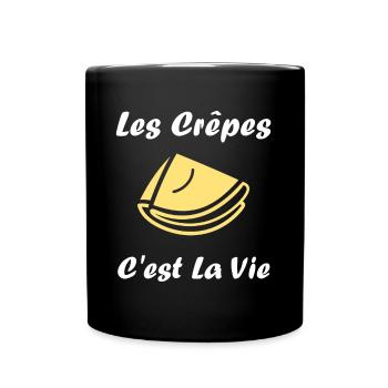 crêpe - Mug uni - noir - Devant