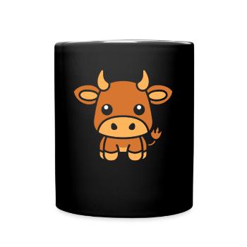 Bull - Full Colour Mug - black - Front