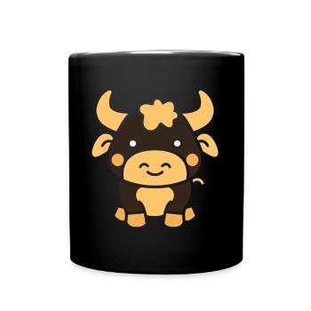 Bull - Full Colour Mug - black - Front