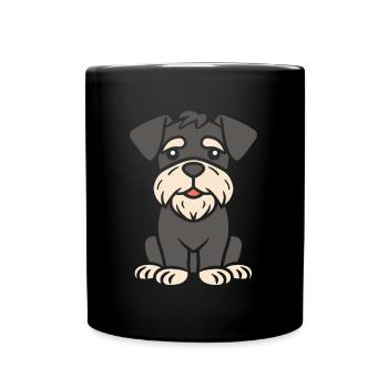 Schnauzer - Full Colour Mug - black - Front