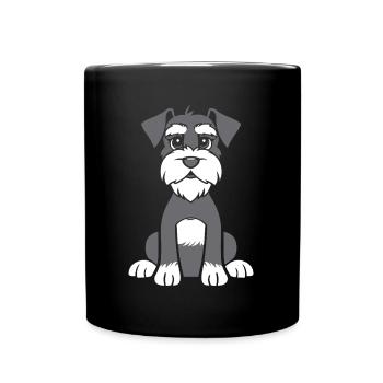 Schnauzer - Full Colour Mug - black - Front