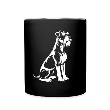 Schnauzer - Full Colour Mug - black - Front