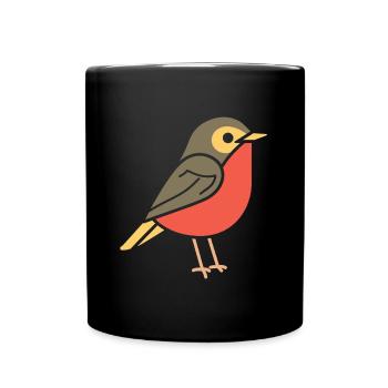 robin BIRD - Full Colour Mug - black - Front