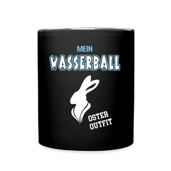 Wasserball Oster Outfit Ostergeschenk Wasserballer - Tasse einfarbig - Schwarz - Vorne