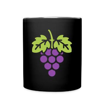 Grape - Full Colour Mug - black - Front