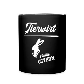 Tierwirt Frohe Ostern Oster Outfit Tierzüchter - Tasse einfarbig - Schwarz - Vorne